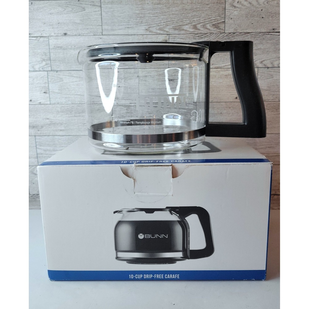 Bunn Coffee Replacement Glass Carafe 10 Cup Drip Bunnomatic Open Box